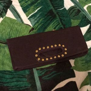 Dark Eggplant purple clutch handbag
